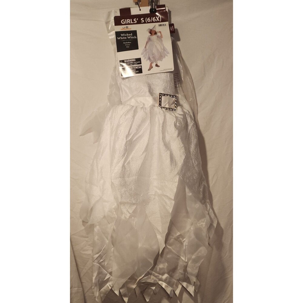NWT WICKED WHITE WITCH Costume size S 6/6x Halloween Way to Celebrate